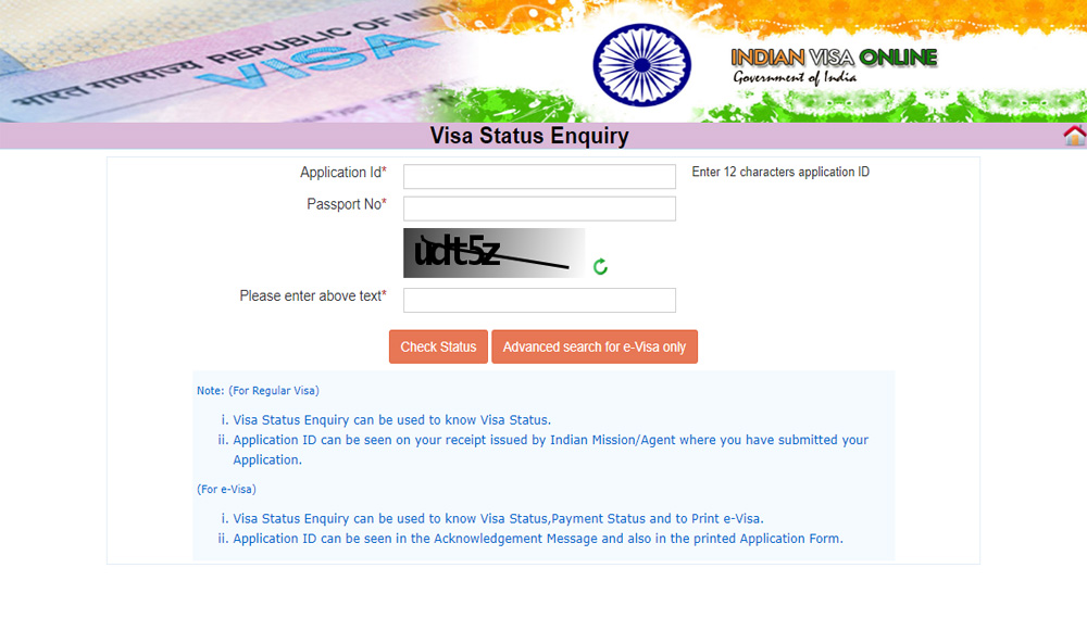 Indian Visa Application