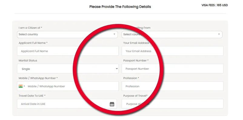 Step 3- Fill out an application form