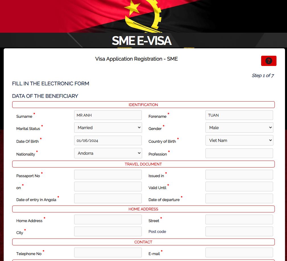 Thủ tục xin e-visa Angola - Hồ sơ và Quy trình chi tiết