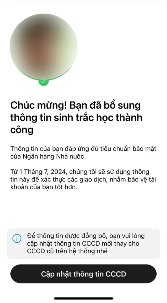 Hướng dẫn cài đặt sinh trắc học TCB