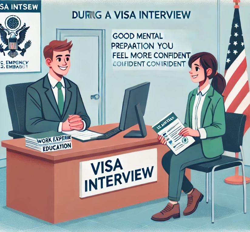 Chuẩn bị tâm lý tốt giúp bạn tự tin hơn trong buổi phỏng vấn xin visa Mỹ